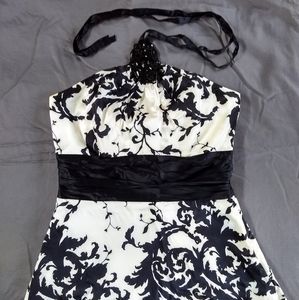 White House Black Market Silk Halter Top Size 2
